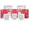 Hallmark Rustic Christmas Gift Bag Assortment (8 Bags: 3 Small 6", 3 Medium 9", 2 Large 13") Gray, White and Red, Farmhouse, Snowman, Snowflakes, Merry and Bright Wreath